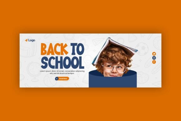 Back to School Facebook Cover Banner