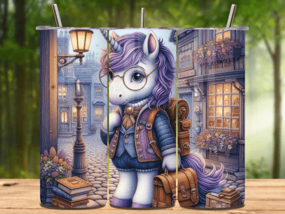 Back to School Unicorn Tumbler Wrap V.8