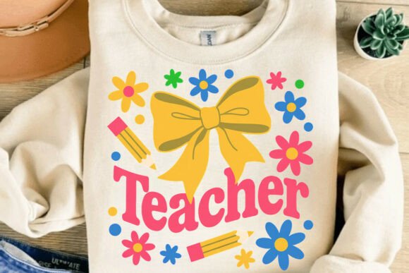 Cute Bow Teacher PNG, Back to School PNG: Redefining Educator Style for the Modern Classroom