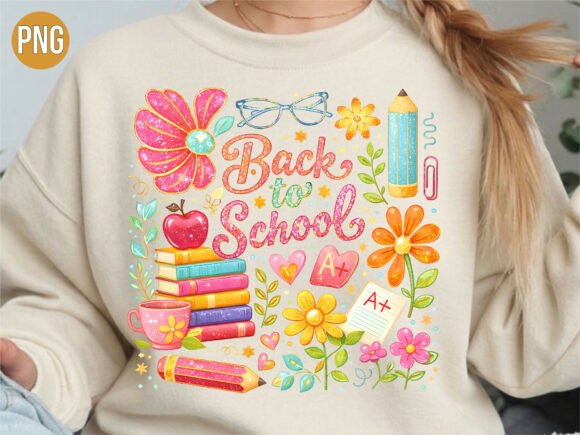 Elevating Nostalgic Education Themes with Retro Back to School Teacher Student PNG Assets