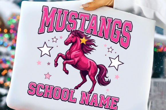 MUSTANGS Back to School PNG: Elevating DIY Projects with High-Resolution Digital Art