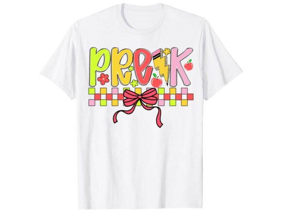 Pre-K Cutie Back to School T-Shirt Design