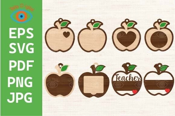 Teacher Apple Ornament Back to School