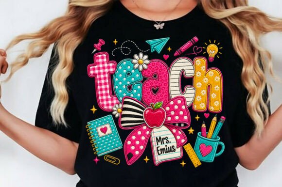 Teacher Bow Patchwork PNG Back to School: A Comprehensive Guide for Designers and Educators