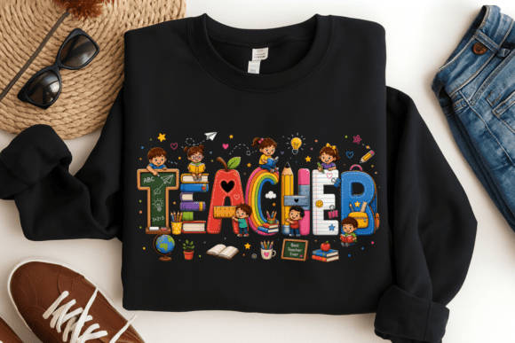 Teacher PNG Back to School PNG Shirt Design