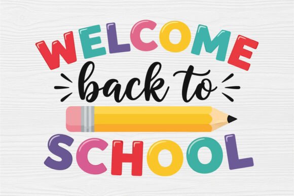 Welcome Back to School SVG Pencil Teacer